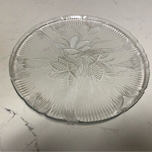 Vintage Arcoroc Canterbury Crocus Round Serving Torte Plate